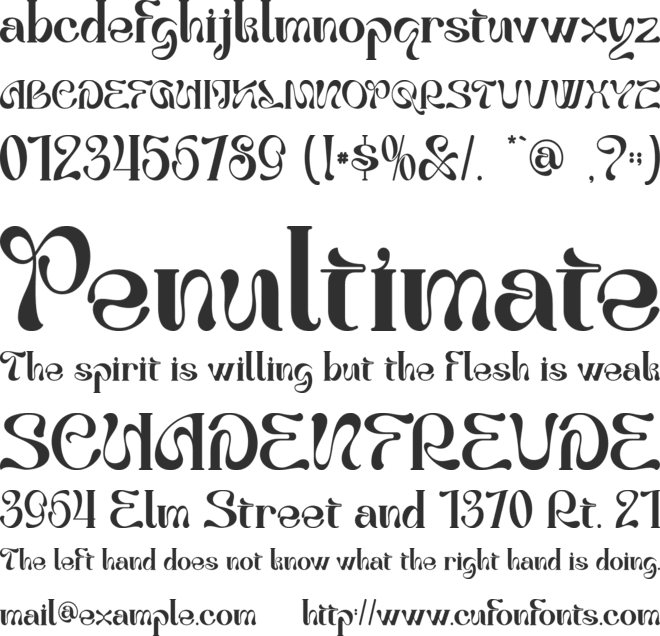 Great Warrior-Personal use font preview