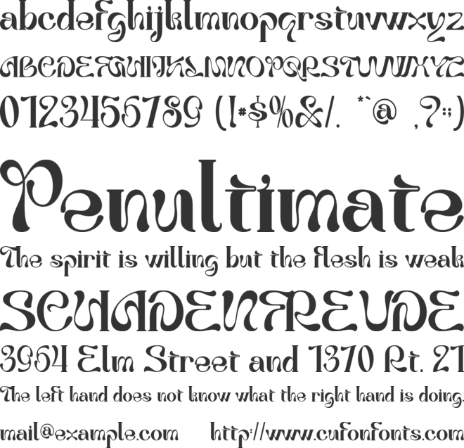 Great Warrior-Personal use font preview