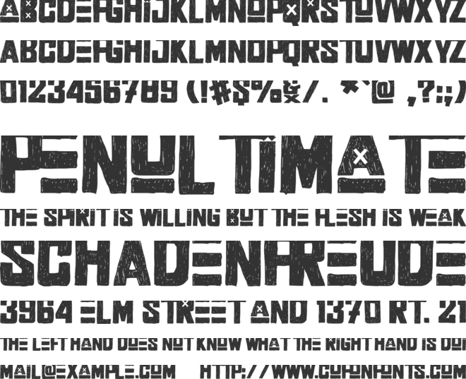 Rocker Squad - Personal use font preview