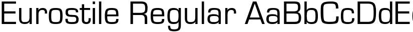 Eurostile Regular font