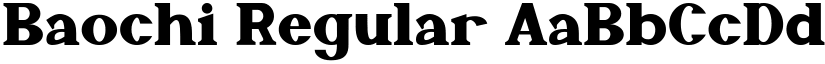 Baochi Regular font