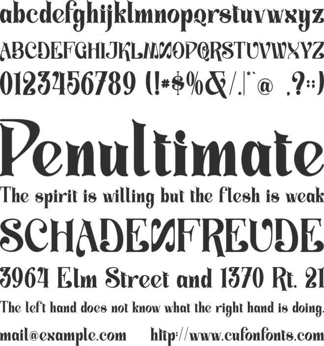 Blacket - Personal use font preview