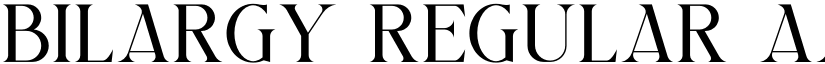 BILARGY Regular font