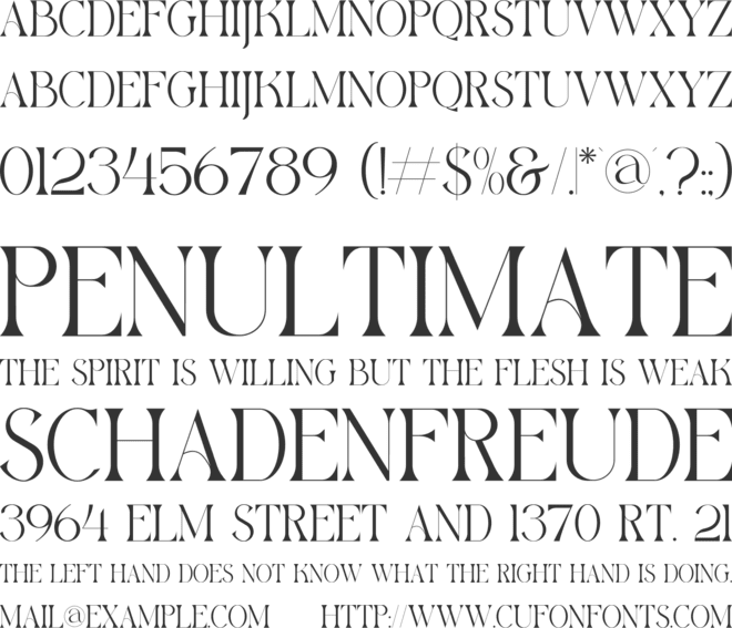 GAISTRO font preview