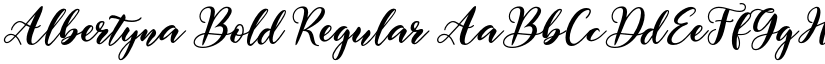 Albertyna Bold Regular font