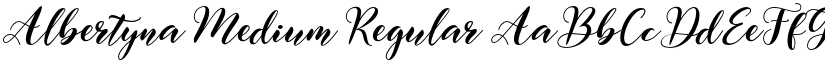 Albertyna Medium Regular font