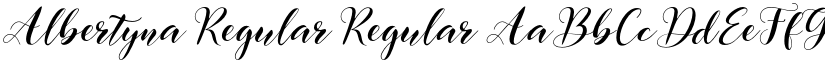 Albertyna Regular Regular font