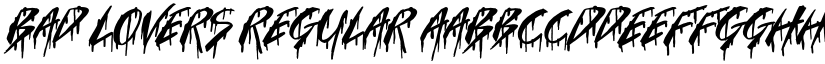 Bad Lovers Regular font