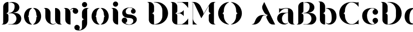 Bourjois DEMO font