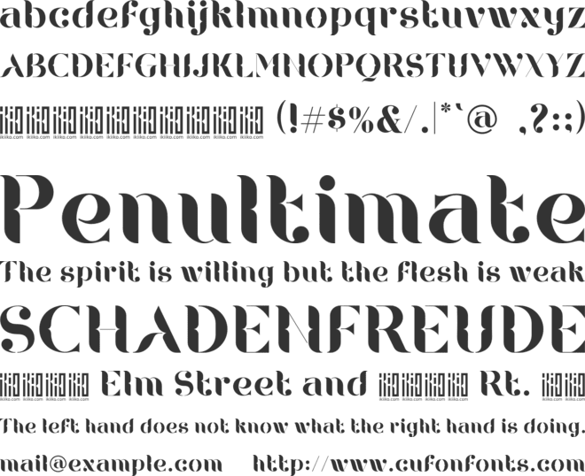 Bourjois font preview