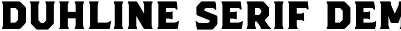 Duhline Serif Demo font