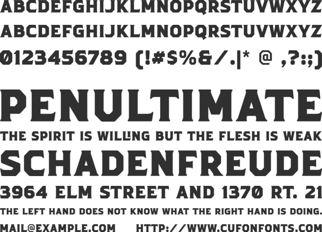 Duhline Serif font preview
