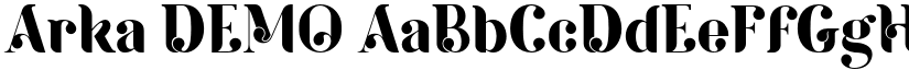 Arka DEMO font