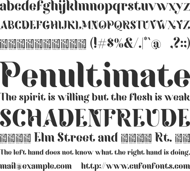 Arka font preview