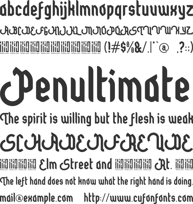 Seribu Bulan font preview