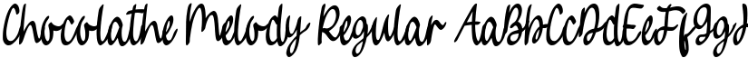 Chocolathe Melody font download