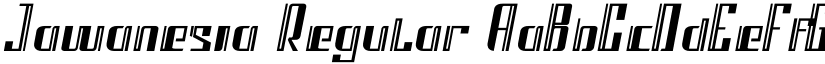 Jawanesia Regular font