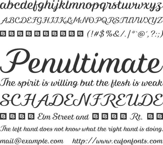 Ainan Trial font preview