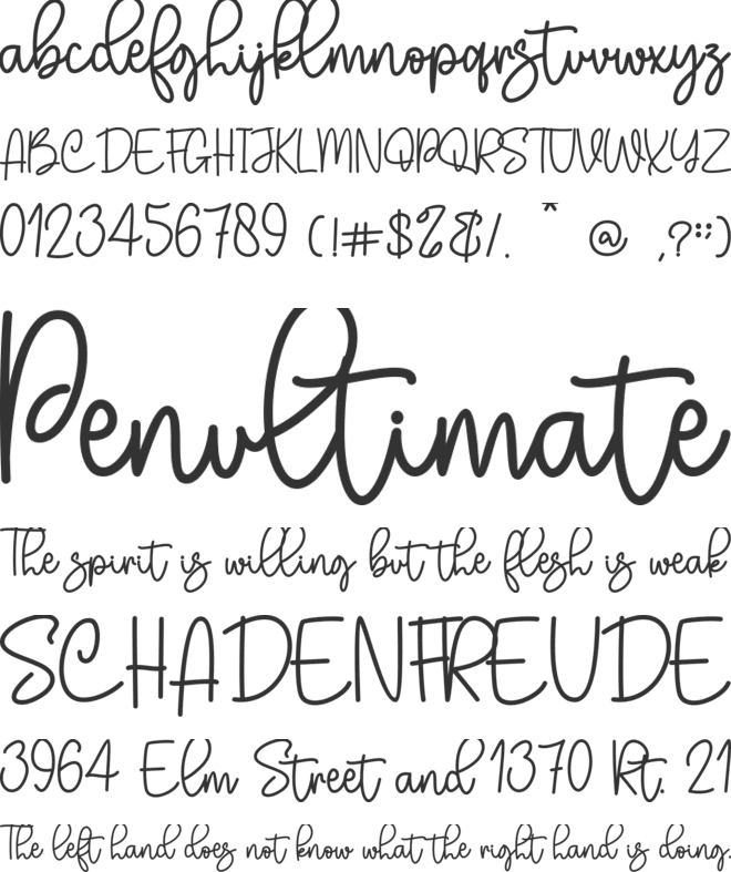 Classic House - Personal use font preview