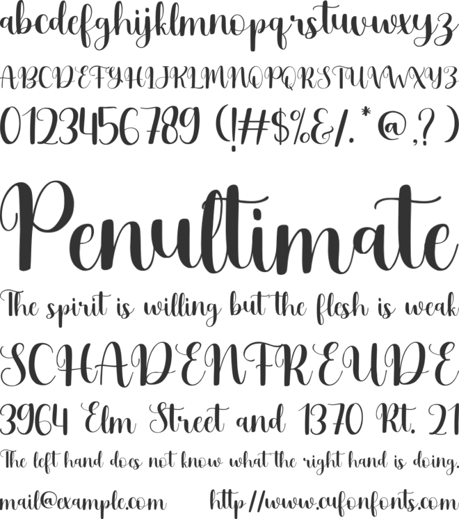 Craftinga font preview