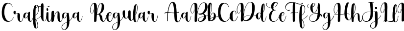 Craftinga Regular font