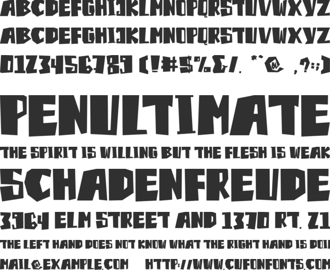 World Peace - Personal use font preview