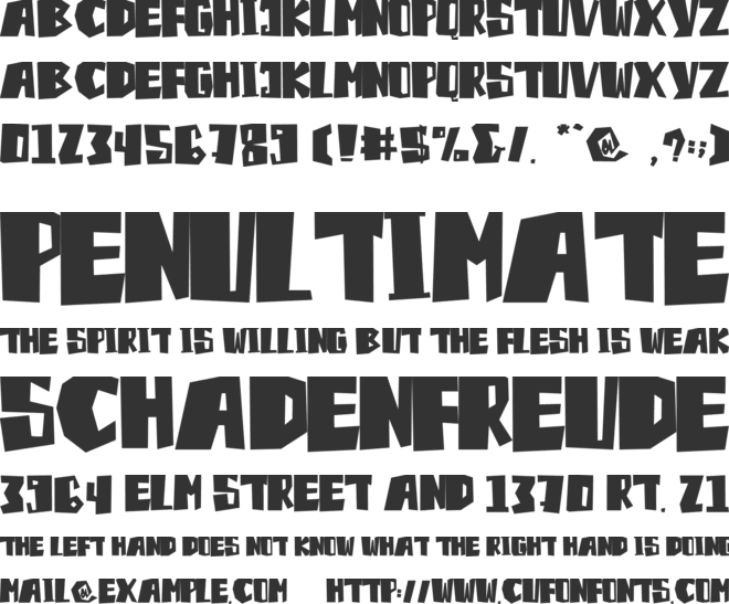 World Peace - Personal use font preview