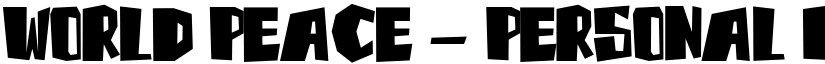 World Peace - Personal use font download