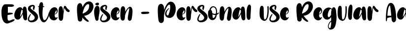 Easter Risen - Personal use Regular font