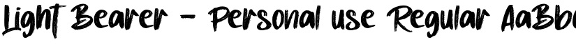 Light Bearer - Personal use Regular font