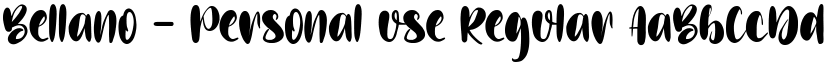 Bellano - Personal use Regular font