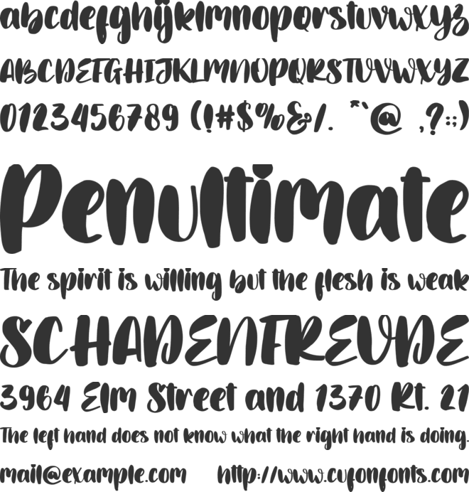 Vallisa - Personal use font preview