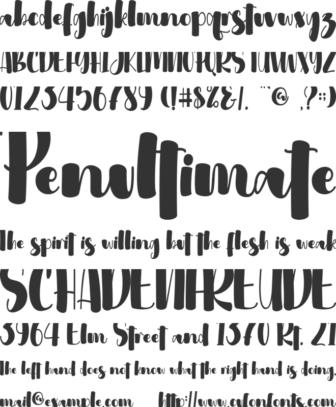 Allisabeth - Personal use font preview