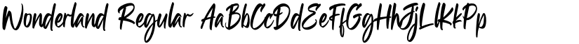 Wonderland Regular font
