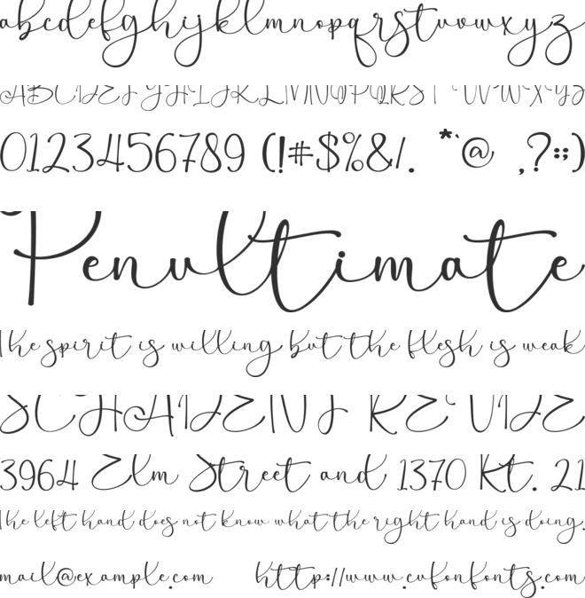 Christmas Praise - Personal use font preview