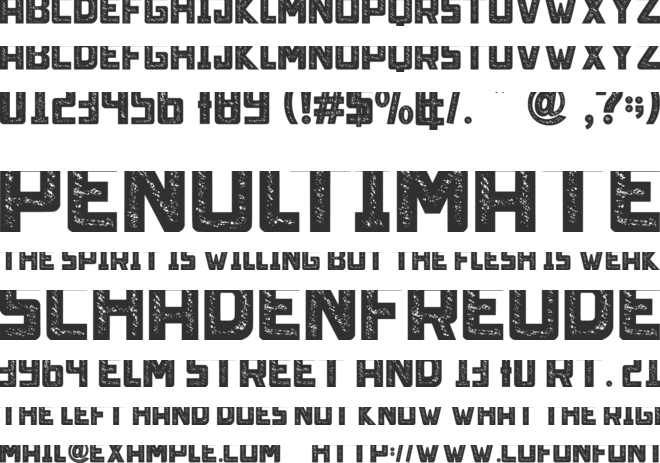 Limit Breaking - Personal use font preview