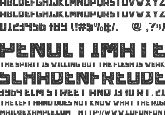 Limit Breaking - Personal use font preview