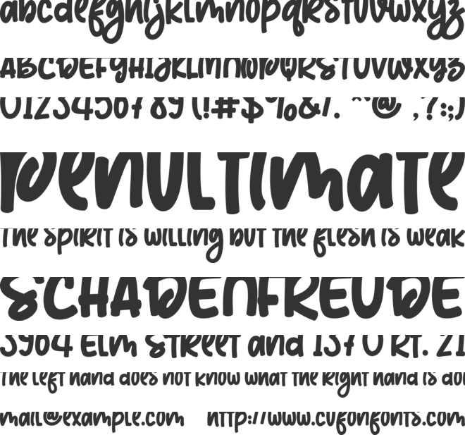 Mikhaloo - Personal use font preview