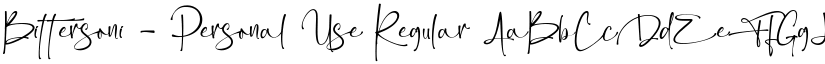 Bittersoni - Personal Use font download