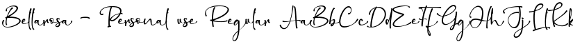 Bellarosa - Personal use Regular font