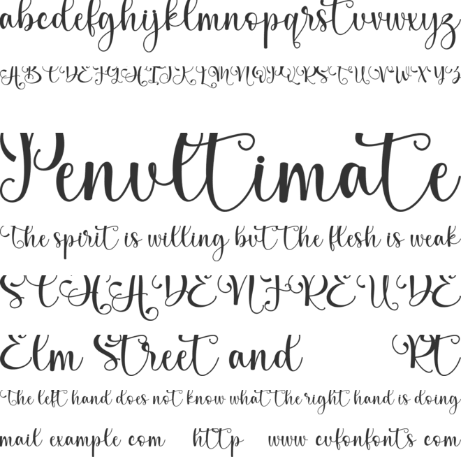 Christmas Jingle - Personal use font preview