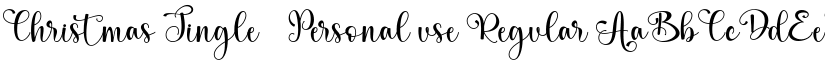 Christmas Jingle - Personal use Regular font