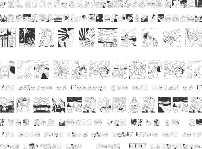 Biblish Pictures font preview