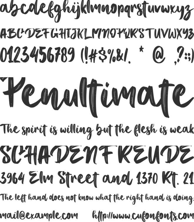 Ultimate Battle - Personal use font preview