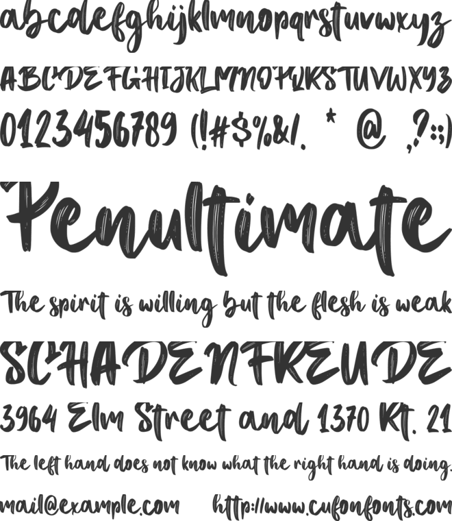 Ultimate Battle - Personal use font preview