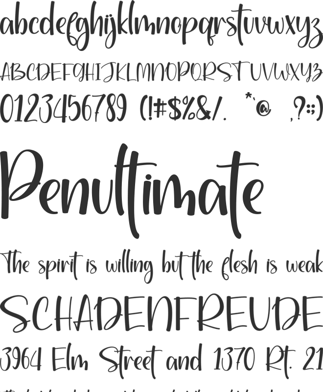 Dreamy Summer - Personal Use font preview