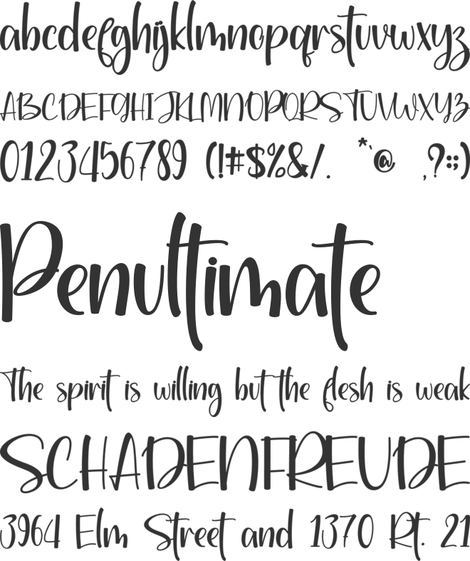 Dreamy Summer - Personal Use font preview