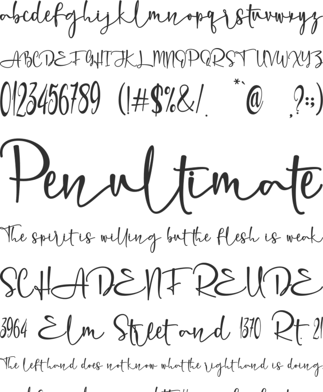Alissa font preview
