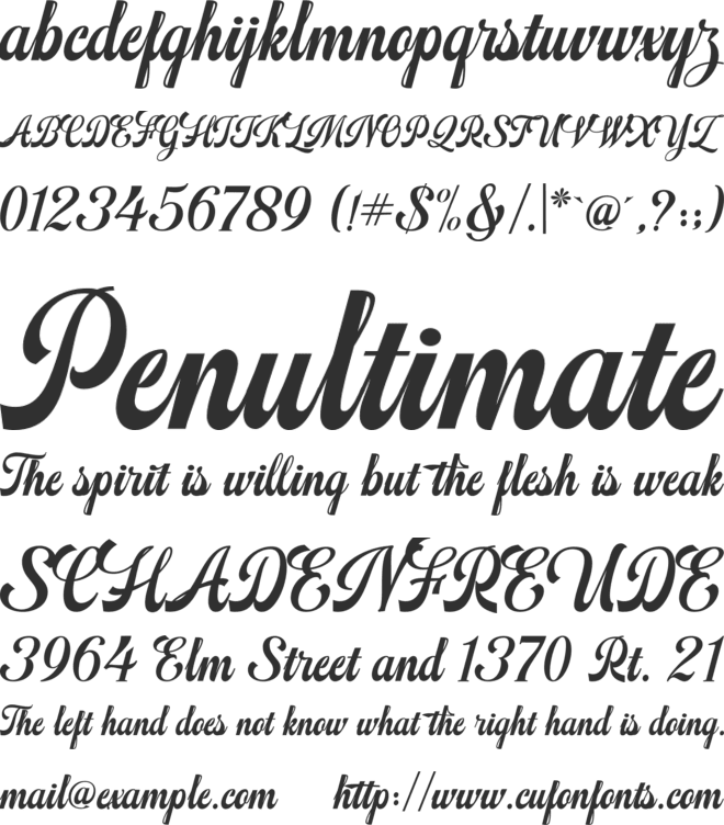 Mathovia Script font preview