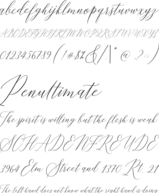 Sarisha Script font preview